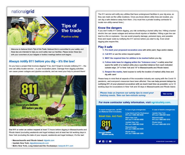 Always notify 811 before you dig – it’s the law!