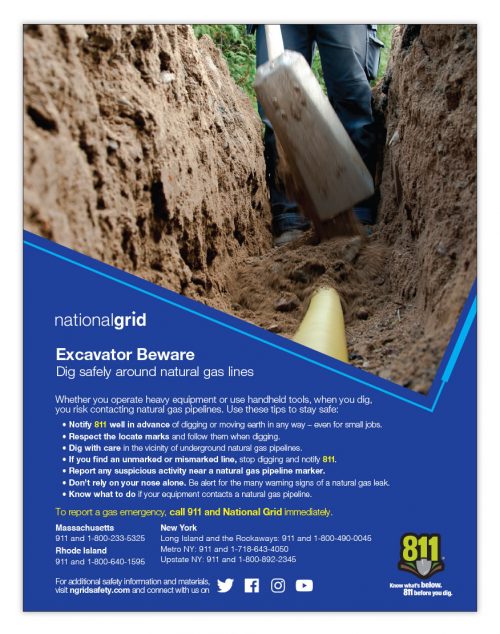 Excavator Beware flyer