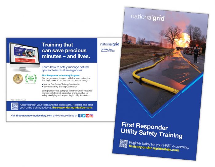 National Grid First Responder Utility Safety Training postcard – law enforcement