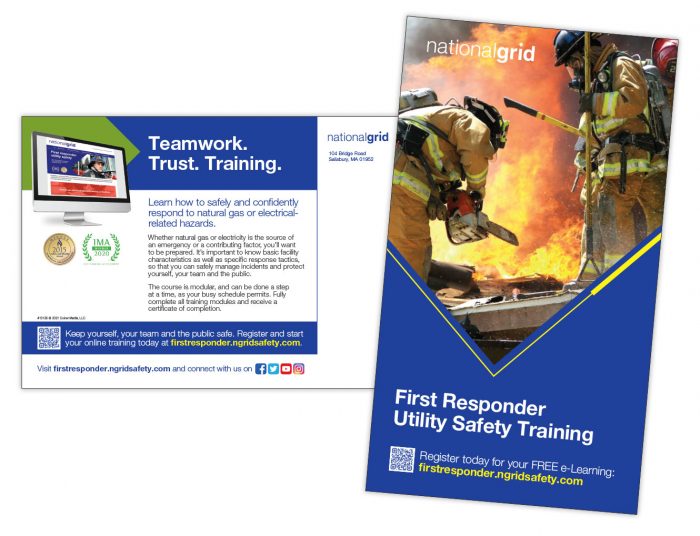 First Responder Utility Safety Training postcard – large