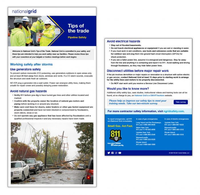 Pipeline safety tips of the trade - Working safely after storms