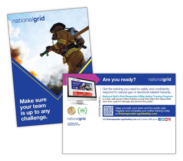 First Responder Utility Safety Training postcard – small