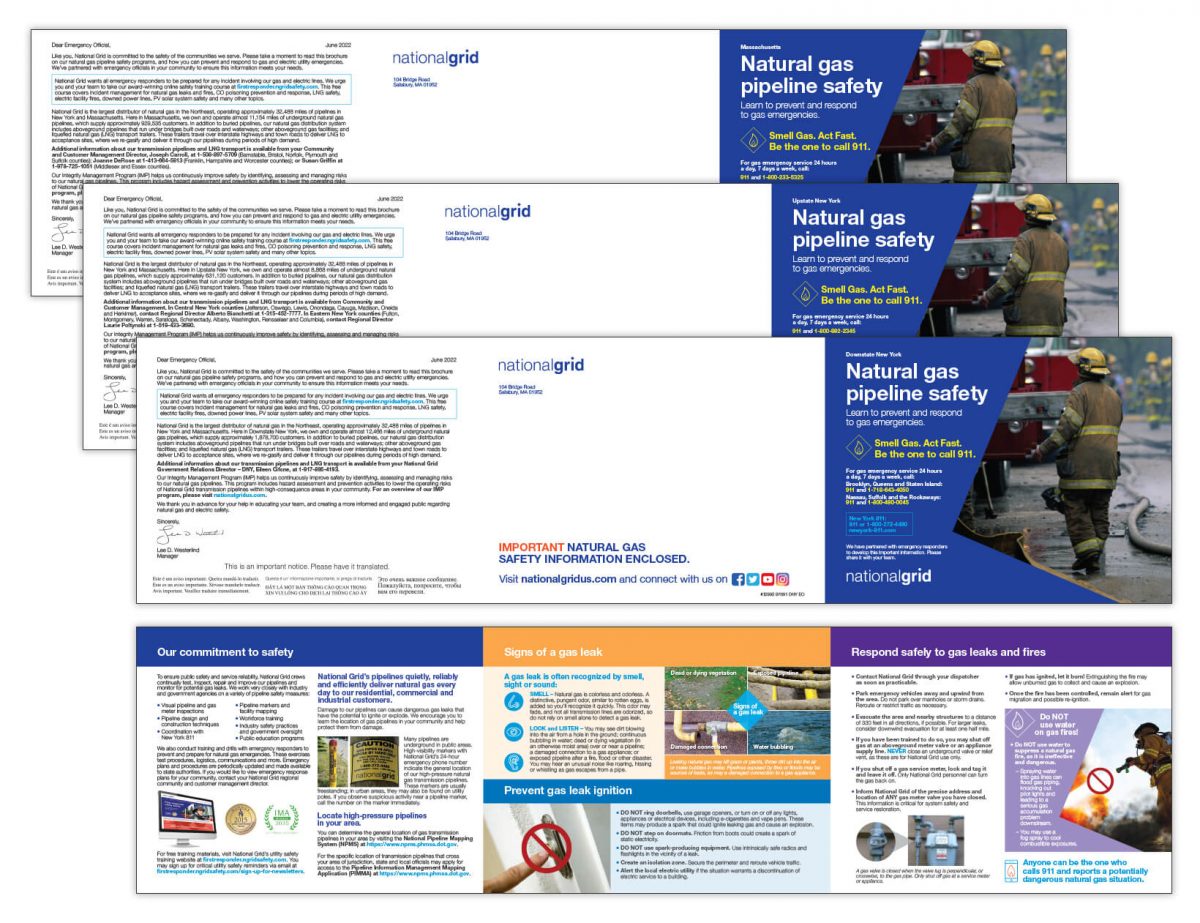 Emergency officials baseline mailers (June 2022) National Grid