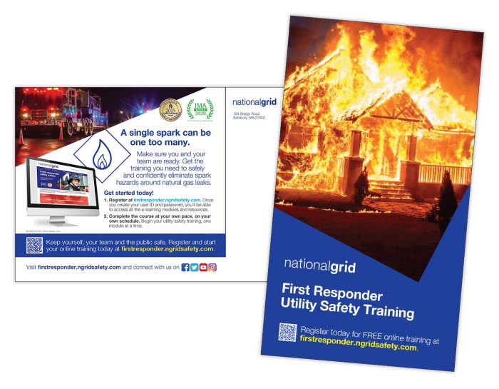 First Responder Utility Safety Training postcard – large
