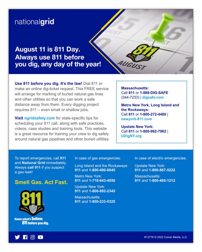 811 Day email – 2022