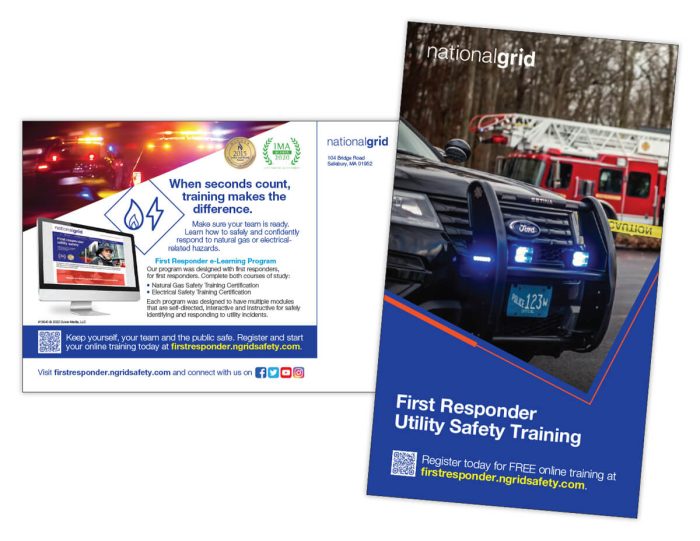 First Responder Utility Safety Training law enforcement postcard