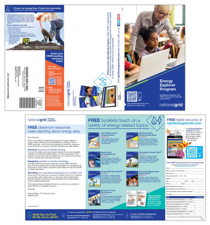 School mailer – gas and electric