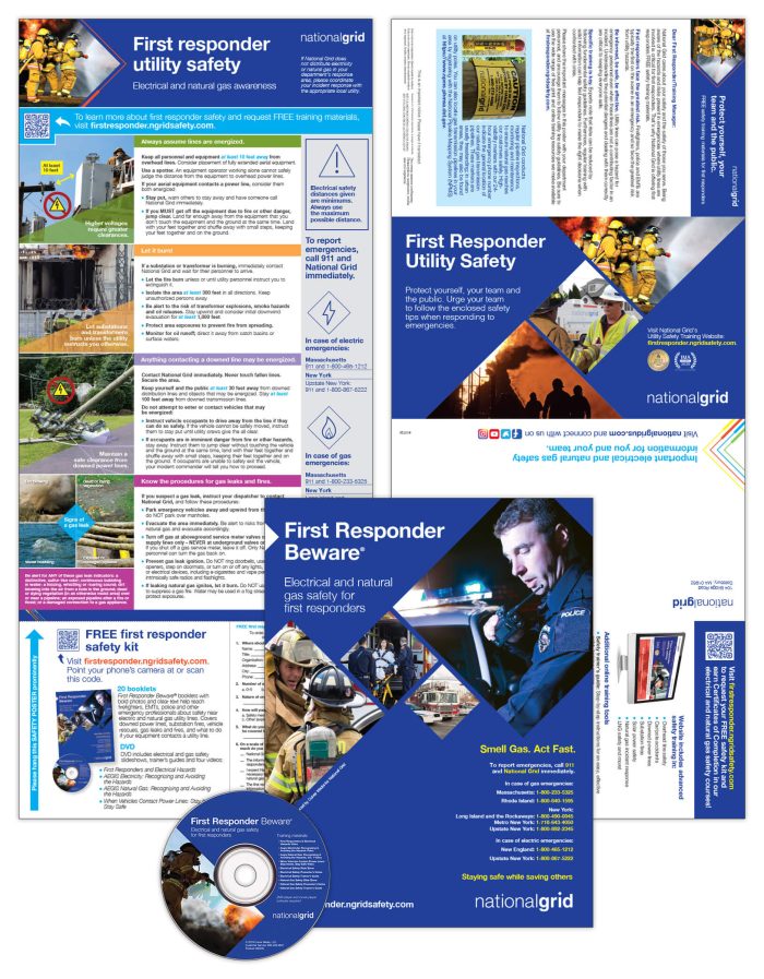 First Responder Utility Safety mailer and materials