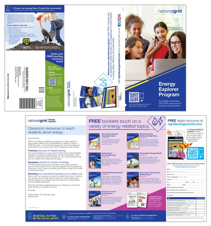 School mailer – gas and electric