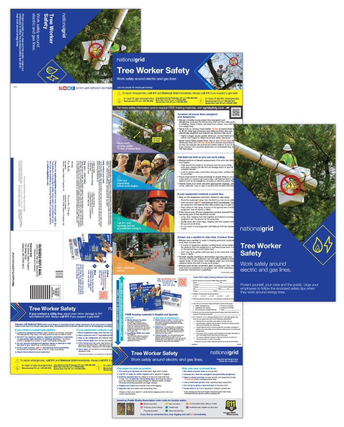 Tree worker safety outreach mailer