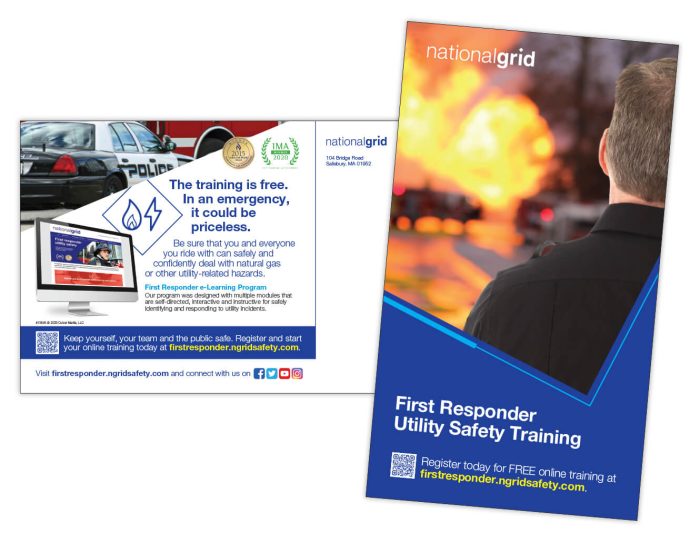 First Responder Utility Safety Training law enforcement postcard