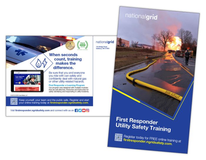 First Responder Utility Safety Training postcard