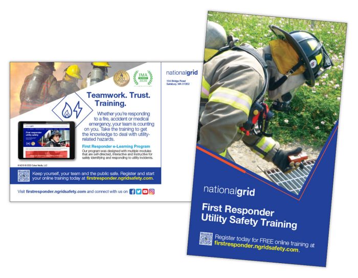 First Responder Utility Safety Training postcard