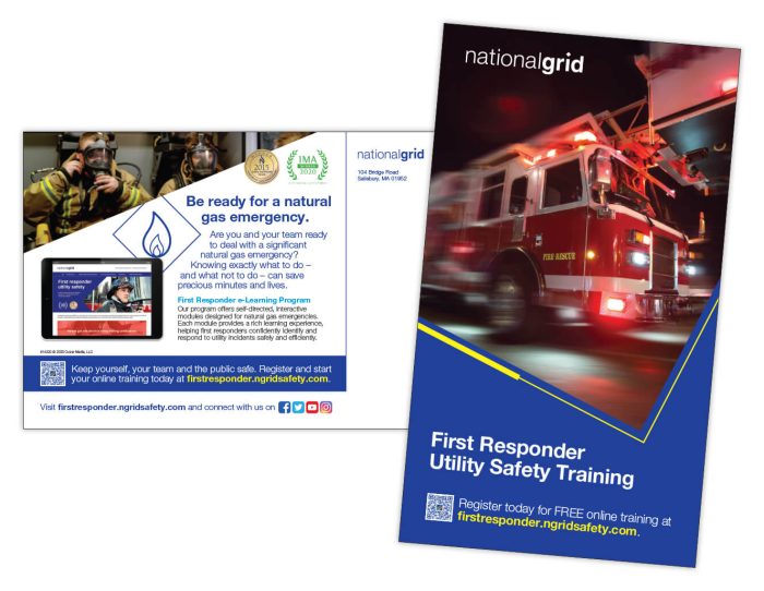 First Responder Utility Safety Training postcard