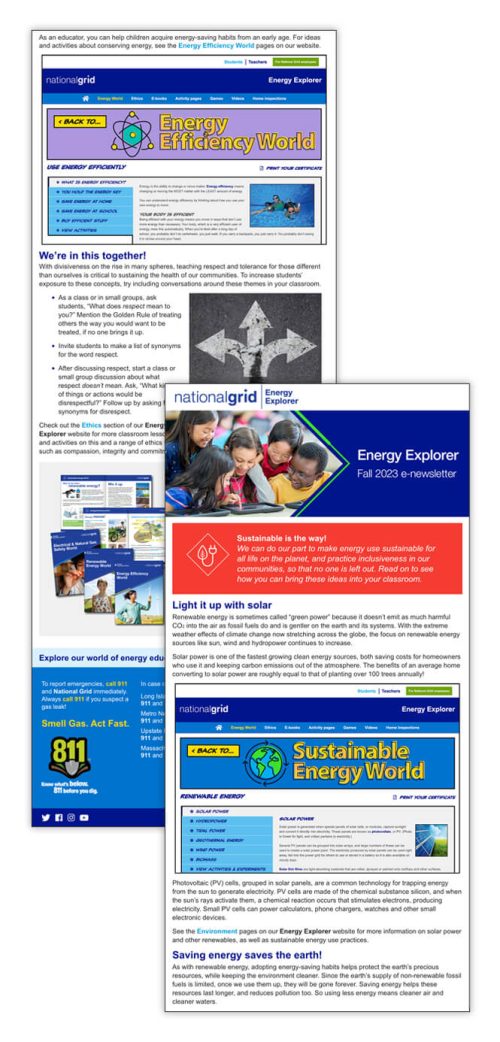 Energy Explorer e-newsletter