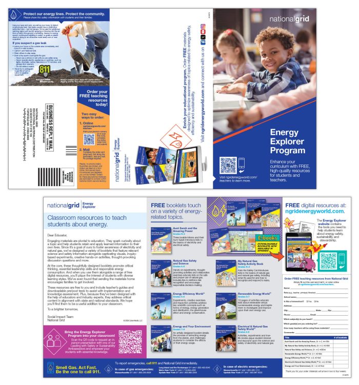 School mailer – gas and electric