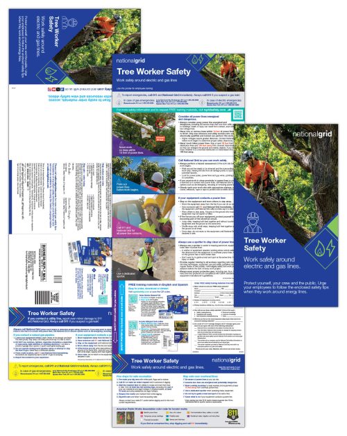 Tree worker safety outreach mailer