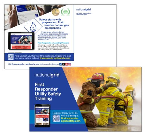 First Responder Utility Safety Training Program postcard