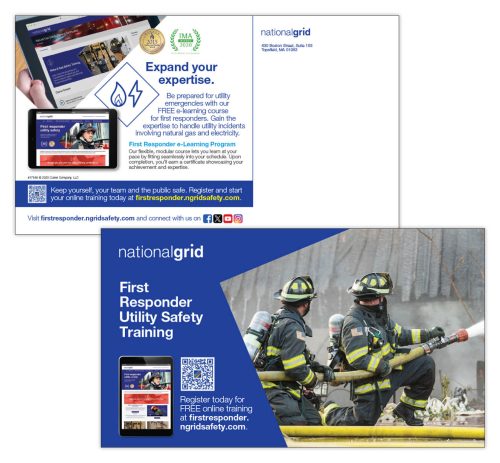 First Responder Utility Safety Training Program postcard