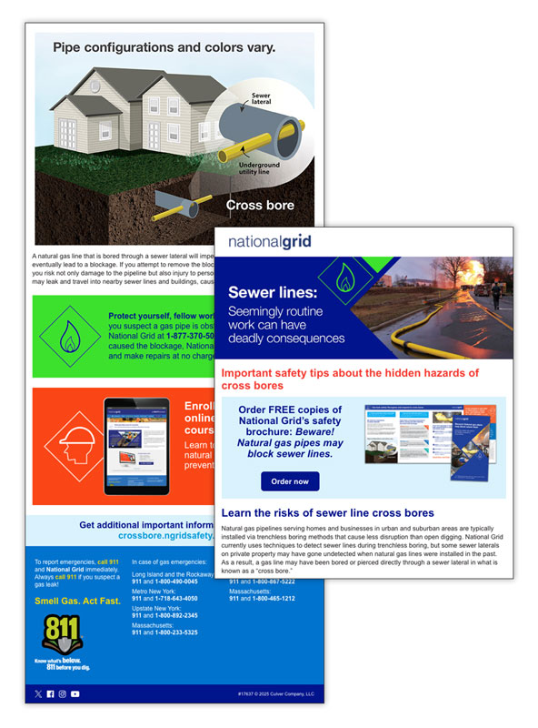 Cross bore email