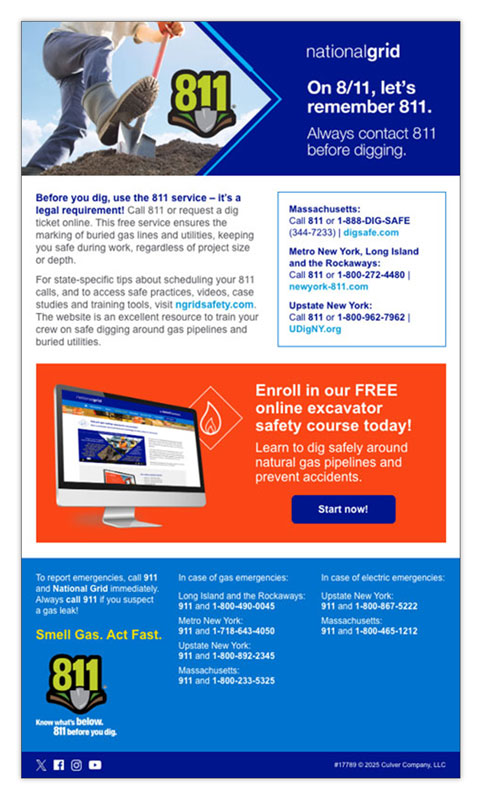 811 Day email