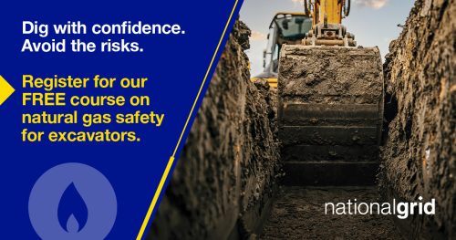 Online Excavator Safety Course social media image for Facebook