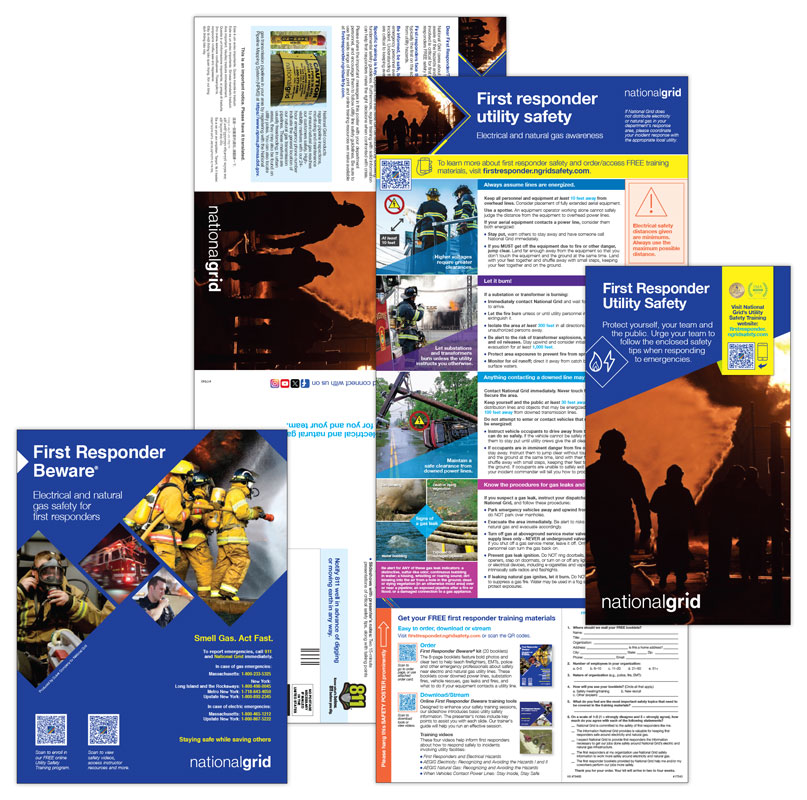 First Responder Utility Safety mailer and booklet