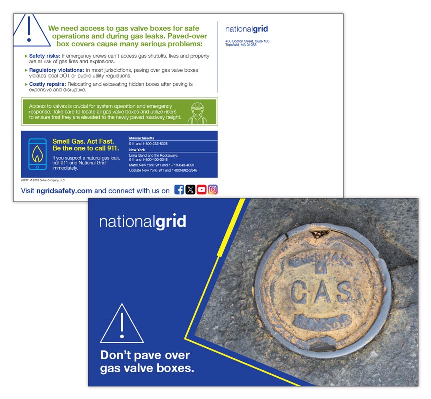 Excavator supplemental postcard