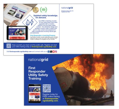 First Responder Utility Safety Training Program postcard