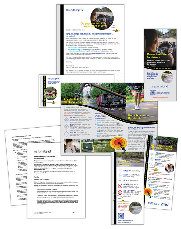 Driver's education safety program materials
