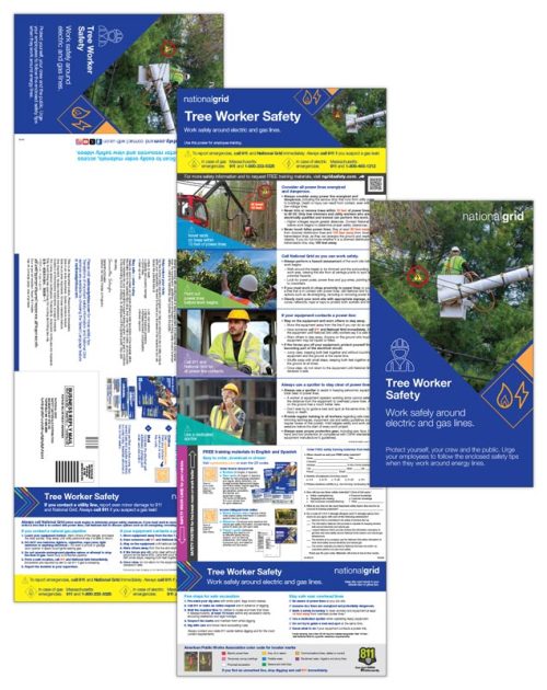 Tree worker safety outreach mailer