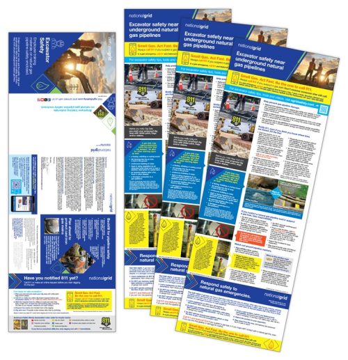 Excavator safety baseline mailers