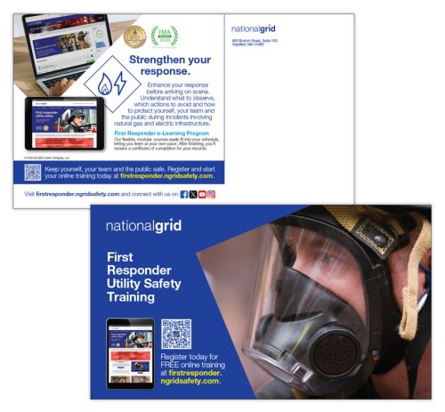 First Responder Utility Safety Training Program postcard