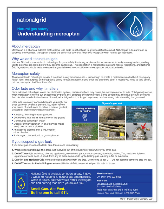 Affected public mercaptan flyer